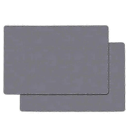 (Grey) Heat-Resistant Silicone Countertop Protector Mat, Non-Slip Large Kitchen Counter Desk Table Pad