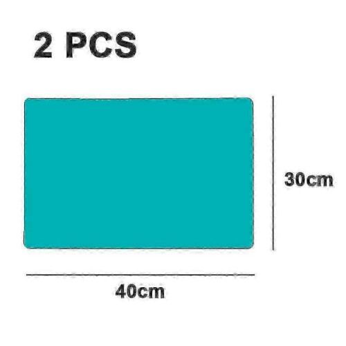 (Green)Heat-Resistant Silicone Countertop Protector Mat, Non-Slip Large Kitchen Counter Desk Table Pad 1
