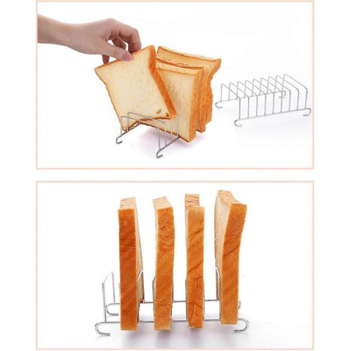 Stainless Steel Toast Rack, Stackable Cooling Rack for Hot Air Fryer, 2 Pieces 2