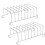 Stainless Steel Toast Rack, Stackable Cooling Rack for Hot Air Fryer, 2 Pieces 2