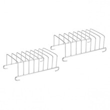 2 x CD Holder CD Cooking Grate Back Accessories Airfryer Dish Rack Hot Air Fryer Toast Storage Holder Table Bread Rack Home Accessory Stainless Steel