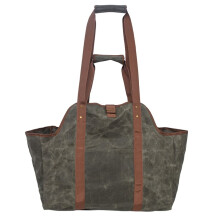 Log Tote Carrying Bag Canvas Firewood Carrier Tote Bag Indoor Fireplace Carrier Holders Wooden Carrying Basket Firewood Bag for Fireplace