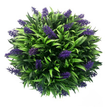 30cm Round Artificial Plant Topiary Ball Lavender Faux Plant Ball for Ceiling Wall Tree Decor