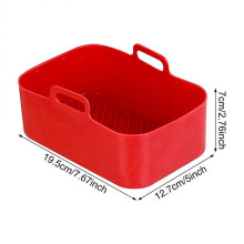 2pcs Air Fryer Silicone Pot Compatible for DZ201 Foodi 8QT Reusable Silicone Air Fryer Liner Air Fryer Accessories