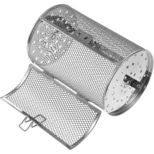 Stainless Steel Rotisserie Grill Basket for Hot Air Fryer, 360 Rotating Oven Basket for Grilling, Roasting and Baking