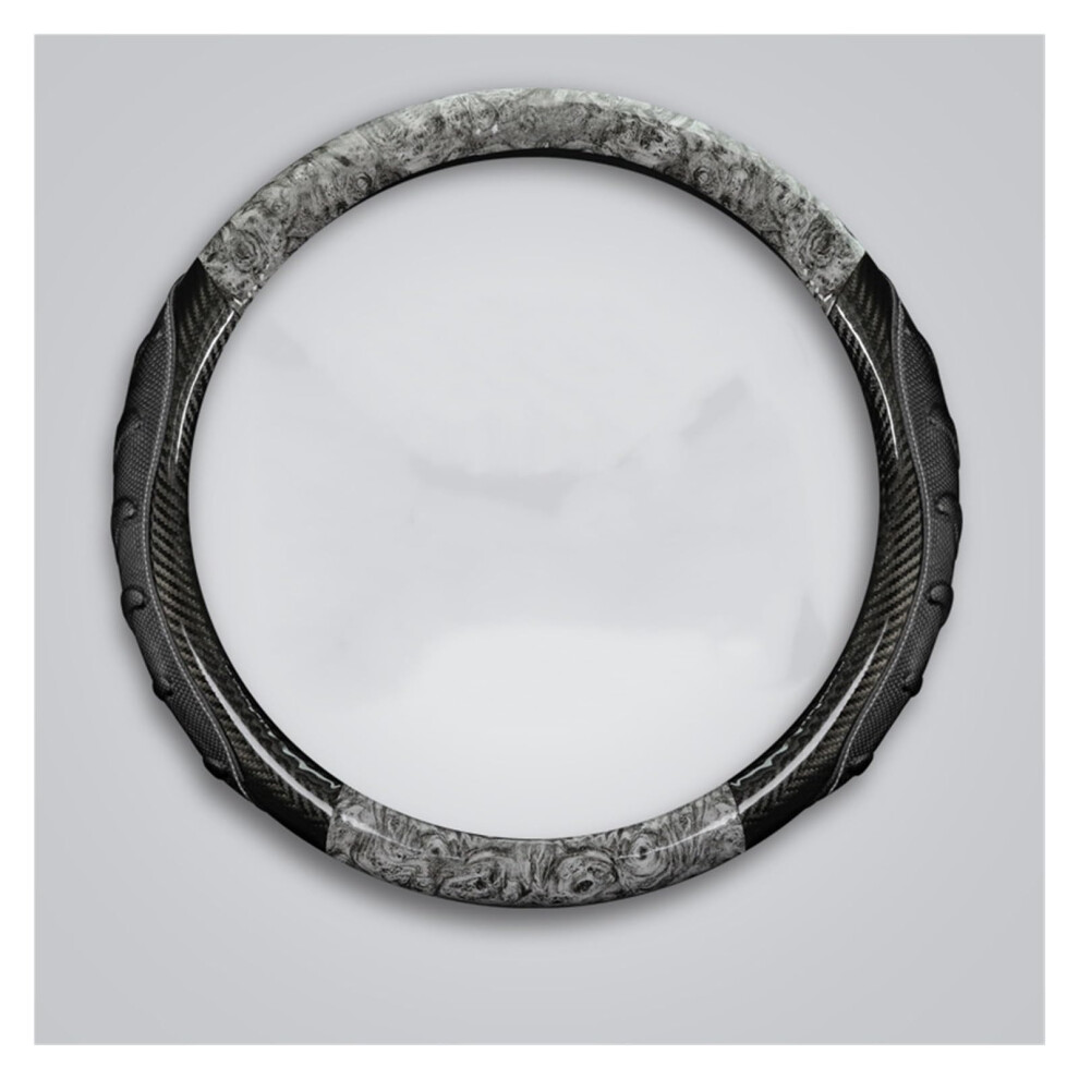 Car Steering Wheel Cover Set Car Steering Wheel Cover D Type Carbon Fiber Mahogany Available For All Seasons Car Interior (Color : 2) Grain 395291730874