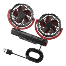 Small Car Fan Adjustable Electric Fan for Car Interior Cooling and