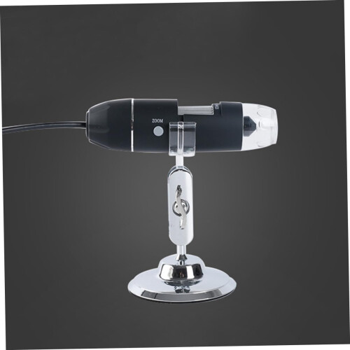Microscope Phone Computer Accessory 1600x Digital Magnifier Microscope 8 Led Lights Highres Plastic Electronic 2