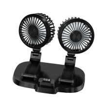 Car Fan, DualPurpose Car Fan for Home And Car, Mini Bass DoubleHeaded TwoSpeed Usb Fan, Suitable for Cars, Rvs, Offices