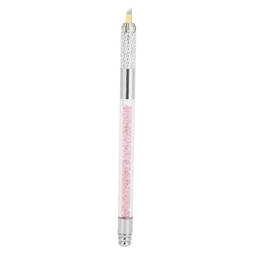 Manual Microblading Tattoo Pen Eyebrow Lip Semi Permanent Makeup with Cartridge Needle Pink 2