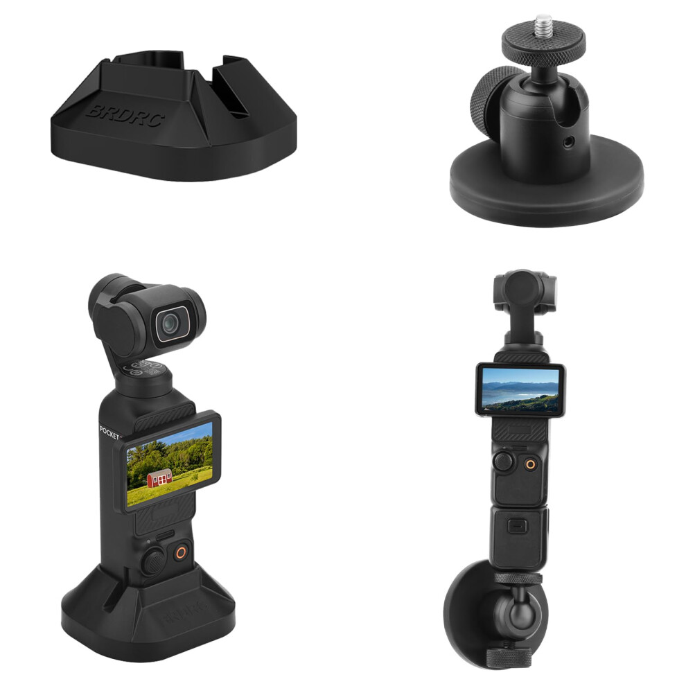 Magnetic Camera Mount Stand Base Support Base For Dji Osmo Pocket 3 Desktop Stable Bracket 395291732274