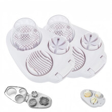 2 PCS Stainless Steel Egg Slicer Kitchen Chopper Tool