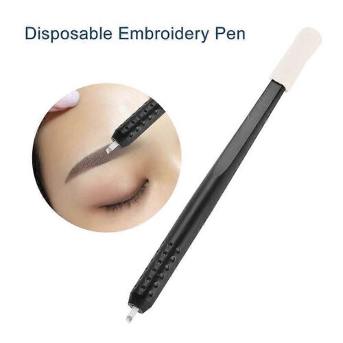 Disposable Microblading Pen Manual Eyebrow Pencil Semi Permanent Embroidery Pen 9F 1