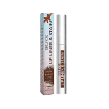 (coffee) Peel Off Lip Liner Stain, Long Lasting Lip Liner Tattoo Stain Transfer-Proof High Pigmented Color Lip Tint