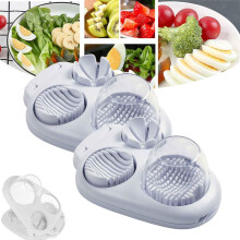 2 Pcs Stainless Steel Egg Slicer for Kitchen Accessories Ref:suc