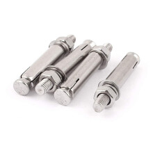 M8x70mm Stainless Steel Hex Nut Sleeve Anchor Expansion Bolts Fasteners 4 Pcs (Color : Multiple Colors)