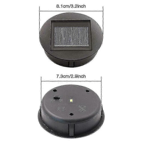 4 Pieces Replacement Solar Lights with Led Bulbs, Solar Top Lights Replacement, Led Solar Panel Lant - JV 1