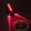 Bike Tail Light Beam Safety Warning Red 2 Laser+5 Led Cycling Warning Light - JA 15