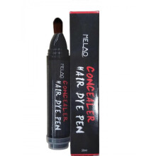 (black) Hair Root Touch Up Pen, Temporary Gray/White Hair Coverage for Women & Men, Semi Permanent Hairline Powder Stick, Washable and Portable