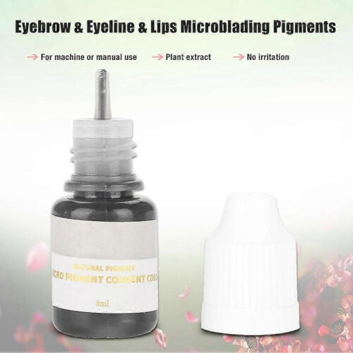Microblading Pigment Ink Semi Permanent Eyebrow Lips Eye Line Color Black(Eyeline) 2