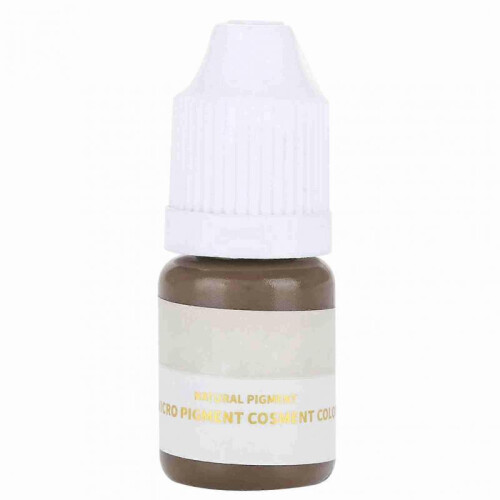 Microblading Pigment Ink Semi Permanent Eyebrow Lips Eye Line Color Dark Brown & Grey(Eyebrow) 1