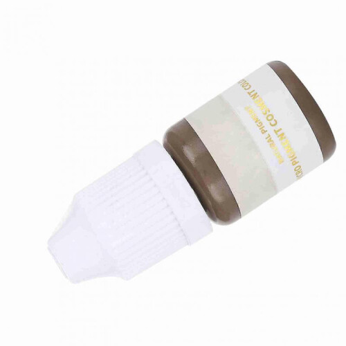 Microblading Pigment Ink Semi Permanent Eyebrow Lips Eye Line Color Dark Brown & Grey(Eyebrow) 2