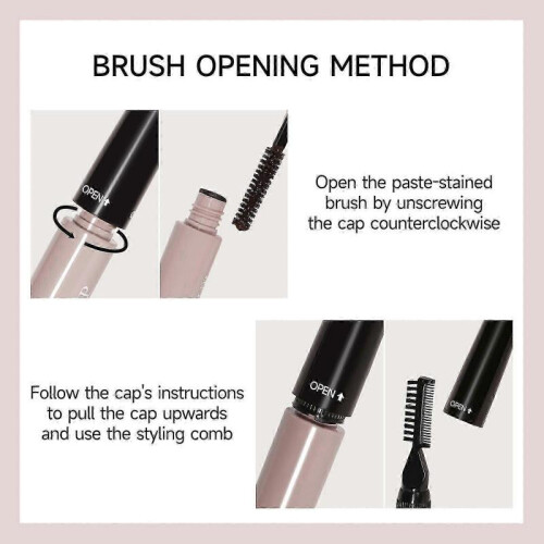 Root Touch Up Dark Brown - Waterproof & Sweatproof Hair Mascara for Grey Coverage & Beard Dye 1