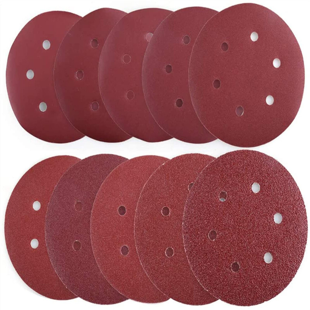 Orbital Sander Replacement Pad 6 Inch 6 Holes 150Mm Sanding Discs 100 320 Grit 395291733905