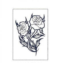 Sweat Plant Stickers Waterproof Semi-Permanent Lasting Non-Reflective Herb Juice Stickers (XLM-0049 Two Pieces),