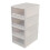 4Pack Plastic Stacking Storage Drawers, 18 Quart Stackable Organizer Drawers 1