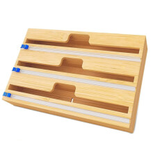 Plastic Wrap Dispenser With Cutter,Reusable Food Wrap Cutter,Adjustable Cling Film Cutting Box