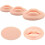 3D Open Mouth Silicone Lips Practice Skin and Teeth Semi-Permanent 4