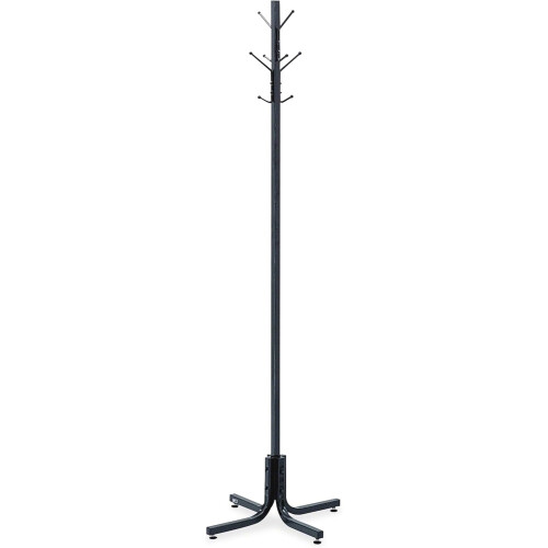 Products 4163BL Costumer Coat Rack Tree, 4 Double Hooks, Black 1