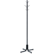 Products 4163BL Costumer Coat Rack Tree, 4 Double Hooks, Black