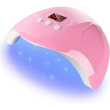 UV Gel Nail Lamp 54W UV LED Professional Automatic Nail Dryer Fast Drying 3 Timer LCD Display for Semi-Permanent Gel Polish Gel Nail Machine for All