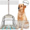 Dust Pan with Long Handled for Home, 33.5'' Stainless Steel Dustpan 3