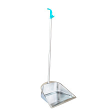 Dust Pan with Long Handled for Home, 33.5'' Stainless Steel Dustpan