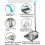 Dust Pan with Long Handled for Home, 33.5'' Stainless Steel Dustpan 4