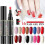 5 pcs One Step Semi-Permanent Nail Polish Pens 3 in 1 Gel 2
