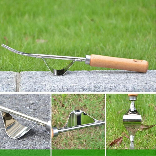 Garden Weeder Hand Tool,Ergonomic Weeding Tools,Stainless Steel Base - Easy Weed Removal 2