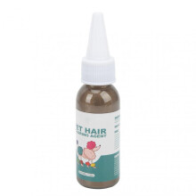 Safe & Vibrant Semi-Permanent Dog Hair Dye Cream - 30ml Brown, Easy Application