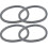 4 Pack Replacement Gaskets for Nutribullet 600W 900W Blenders,Sealing Ring Set 1