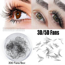 SKONHED 320 Fans/box Loose Eyelashes Eyelashes 5D-12mm