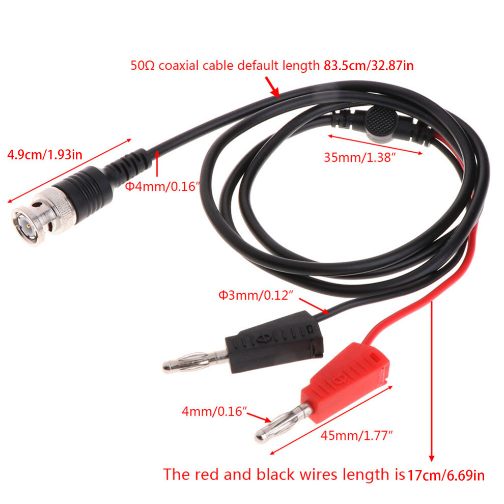 (1) Bnc To Dual Banana Test Cable With 4Mm Jack 7707070706667