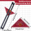 (1) Carpentry marking tool Angle marking ruler Adjustable triangle ruler 9