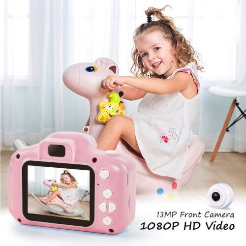 Κάμερα Kids Mate - Οθόνη HD 2 ιντσών - 8 MP/1080p - Κάρτα TF 32 GB - Ροζ 1