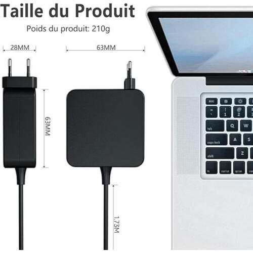 Φορτιστής φορητού υπολογιστή ASUS 45W 19V 2.37A συμβατός με Zenbook και Vivobook 2