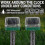 4 Pack Solar Ultrasonic Mole Repeller for Gardens and Outdoor Use 12