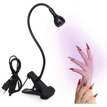 Nail Dryer UV Lamp 3W American Style Nail Gel Curing Lamp Adjustable Head