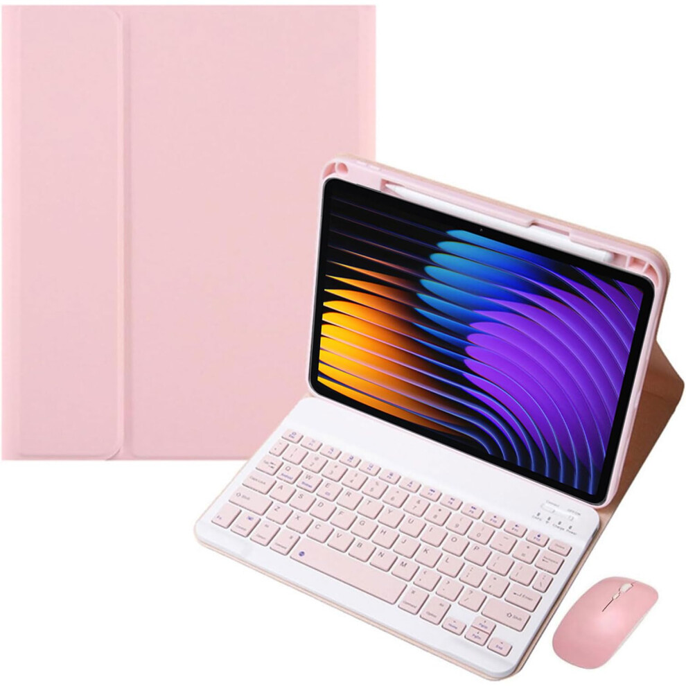 Keyboard Case For Xiaomi Pad 7/ Pad 7 Pro 11.2 Inch Magnetic Detachable Bluetooth Keyboard, Pink 395291735657